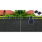 Plonos, siatka cieniująca, 1,2-50m, 140g/m2 + 50 zacisków, szara