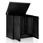 Plonos, skrzynia ogrodowa, czarna, 116-112,5-71 cm, 775l