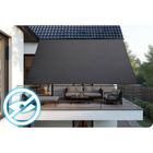 Plonos, żagiel przeciwsłoneczny prostokątny, szary, 3-4m