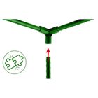 Plonos, złączki do tyczek, zielone, 11 mm, typu 3, 4 szt, PL-941