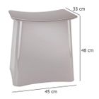 Pojemnik na pranie, z siedziskiem plus, 2w1, taupe