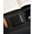 Portfel, banknotówka, czarny, skórzany, Rovicky