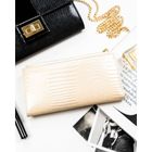 Portfel, beżowy, skóra ekologiczna, Peterson