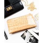 Portfel, beżowy, skóra ekologiczna, Peterson