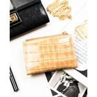 Portfel, beżowy, skóra ekologiczna, Peterson