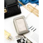 Portfel, biało-niebieski, skórzany, Peterson