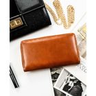 Portfel, brązowy, skóra ekologiczna, Peterson