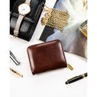 Portfel, brązowy, skóra ekologiczna, Rovicky