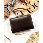 Portfel, brązowy, skórzany, Peterson