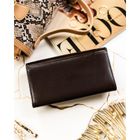 Portfel, brązowy, skórzany, RFID, Peterson