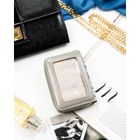 Portfel, czarno-biały, skórzany, Peterson