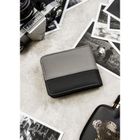 Portfel, czarno-szary, skóra ekologiczna, Peterson