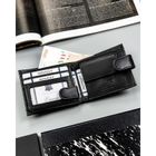 Portfel, czarny, skóra ekologiczna, 4U Cavaldi