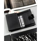 Portfel, czarny, skóra ekologiczna, 4U Cavaldi