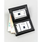 Portfel, czarny, skóra ekologiczna, 4U Cavaldi