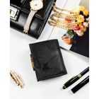 Portfel, czarny, skóra ekologiczna, Peterson