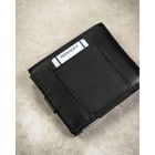 Portfel, czarny, skórzany, 4U Cavaldi