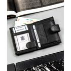 Portfel, czarny, skórzany, 4U Cavaldi