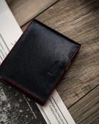 Portfel, czarny, skórzany, Peterson