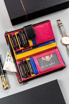 Portfel, czarny, skórzany, Peterson