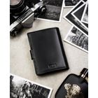 Portfel, czarny, skórzany, Peterson