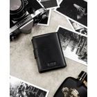 Portfel, czarny, skórzany, Peterson