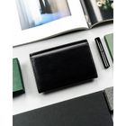 Portfel, czarny, skórzany, Peterson