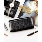 Portfel, czarny, skórzany, Peterson