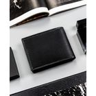 Portfel, czarny, skórzany, RFID, Loren