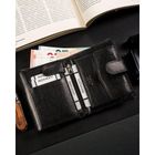 Portfel, czarny, skórzany, Ronaldo