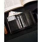 Portfel, czarny, skórzany, Ronaldo