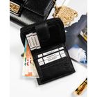 Portfel, czarny, skórzany, Rovicky