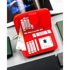 Portfel, czerwony, skóra ekologiczna, 4U Cavaldi