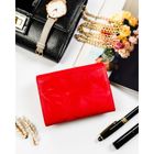 Portfel, czerwony, skóra ekologiczna, Peterson