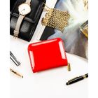 Portfel, czerwony, skóra ekologiczna, Rovicky