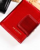 Portfel, czerwony, skórzany, Peterson