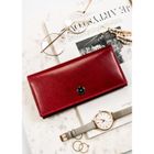 Portfel, czerwony, skórzany, Peterson