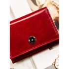 Portfel, czerwony, skórzany, Peterson