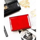 Portfel, czerwony, skórzany, Peterson