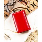 Portfel, czerwony, skórzany, Peterson