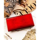 Portfel, czerwony, skórzany, Peterson