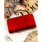 Portfel, czerwony, skórzany, RFID, Rovicky