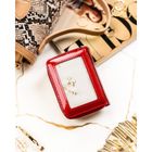 Portfel, czerwony, skórzany, RFID, Rovicky