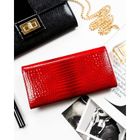 Portfel, czerwony, skórzany, Rovicky