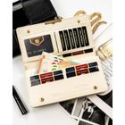 Portfel, ecru, skóra ekologiczna, Peterson