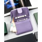 Portfel, fioletowy, skóra ekologiczna, 4U Cavaldi