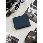 Portfel, granatowy, skóra ekologiczna, Peterson