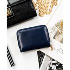 Portfel, granatowy, skóra ekologiczna, Peterson