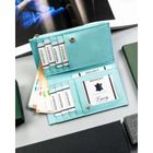 Portfel, niebieski, skóra ekologiczna, 4U Cavaldi