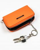 Portfel, pomarańczowy, skóra ekologiczna, Cavaldi